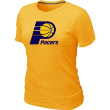 NBA Women's Indiana Pacers Big & Tall Primary Logo T-Shirt - Yellow