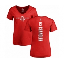 Basketball Women's Houston Rockets #19 Tyson Chandler Red Backer T-Shirt
