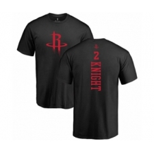 NBA Nike Houston Rockets #2 Brandon Knight Black One Color Backer T-Shirt