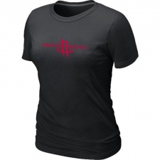 NBA Women's Houston Rockets Big & Tall Primary Logo T-Shirt - Black