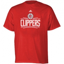 NBA Men's Los Angeles Clippers Adidas Primary Logo T-Shirt - Red