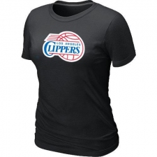NBA Women's Los Angeles Clippers Big & Tall Primary Logo T-Shirt - Black