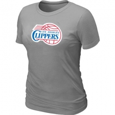 NBA Women's Los Angeles Clippers Big & Tall Primary Logo T-Shirt - Grey