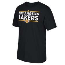 NBA Men's Los Angeles Lakers Adidas Dassler T-Shirt - Black