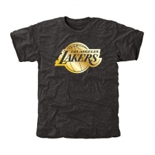 NBA Men's Los Angeles Lakers Gold Collection Tri-Blend T-Shirt - Black
