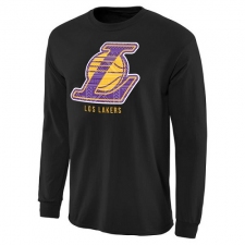 NBA Men's Los Angeles Lakers Noches Enebea Long Sleeve T-Shirt - Black