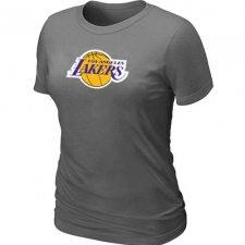 NBA Women's Los Angeles Lakers Big & Tall Primary Logo T-Shirt - Dark Grey