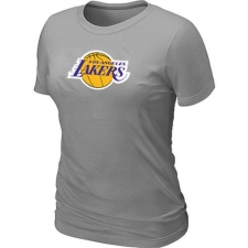 NBA Women's Los Angeles Lakers Big & Tall Primary Logo T-Shirt - Grey
