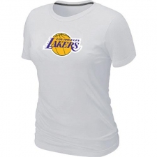 NBA Women's Los Angeles Lakers Big & Tall Primary Logo T-Shirt - White