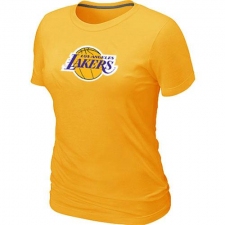 NBA Women's Los Angeles Lakers Big & Tall Primary Logo T-Shirt - Yellow