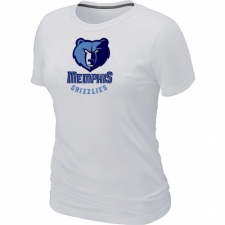 NBA Women's Memphis Grizzlies Big & Tall Primary Logo T-Shirt - White