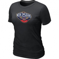 NBA Women's New Orleans Pelicans Big & Tall Primary Logo T-Shirt - Black