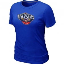 NBA Women's New Orleans Pelicans Big & Tall Primary Logo T-Shirt - Blue