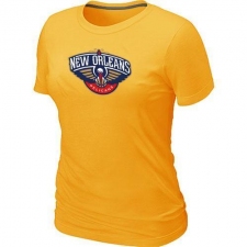 NBA Women's New Orleans Pelicans Big & Tall Primary Logo T-Shirt - Yellow