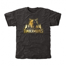 NBA Men's Minnesota Timberwolves Gold Collection Tri-Blend T-Shirt - Black