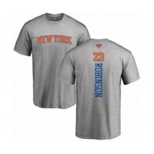 Basketball New York Knicks #23 Mitchell Robinson Ash Backer T-Shirt