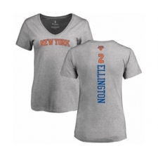 Basketball Women's New York Knicks #2 Wayne Ellington Ash Backer T-Shirt