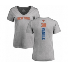 Basketball Women's New York Knicks #30 Julius Randle Ash Backer T-Shirt