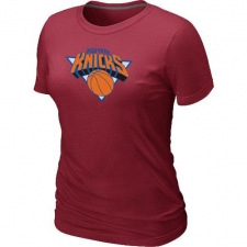 NBA Women's New York Knicks Big & Tall Primary Logo T-Shirt - Red