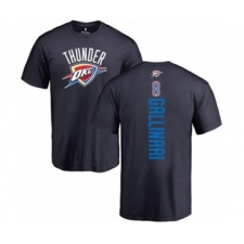 Basketball Oklahoma City Thunder #8 Danilo Gallinari Navy Blue Backer T-Shirt