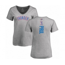 Basketball Women's Oklahoma City Thunder #3 Chris Paul Ash Backer T-Shirt