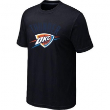 NBA Men's Oklahoma City Thunder Big & Tall Primary Logo T-Shirt - Black