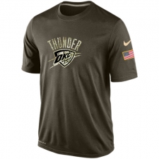 NBA Men's Oklahoma City Thunder Nike Olive Salute To Service KO Performance Dri-FIT T-Shirt