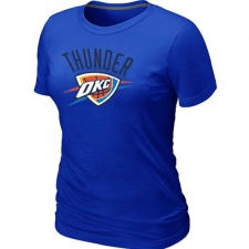 NBA Women's Oklahoma City Thunder Big & Tall Primary Logo T-Shirt - Blue
