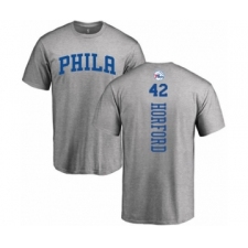 Basketball Philadelphia 76ers #42 Al Horford Ash Backer T-Shirt