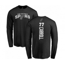 Basketball San Antonio Spurs #77 DeMarre Carroll Black Backer Long Sleeve T-Shirt