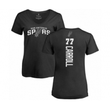 Basketball Women's San Antonio Spurs #77 DeMarre Carroll Black Backer T-Shirt