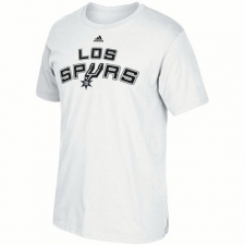 NBA Men's San Antonio Spurs Adidas Noches Ene-Be-A T-Shirt - White