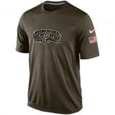 NBA Men's San Antonio Spurs Nike Olive Salute To Service KO Performance Dri-FIT T-Shirt