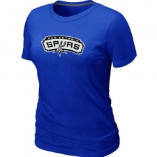 NBA Women's San Antonio Spurs Big & Tall Primary Logo T-Shirt - Blue