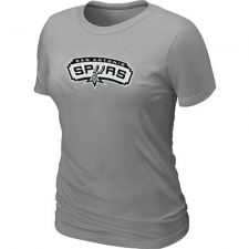 NBA Women's San Antonio Spurs Big & Tall Primary Logo T-Shirt - Grey