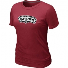NBA Women's San Antonio Spurs Big & Tall Primary Logo T-Shirt - Red