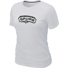NBA Women's San Antonio Spurs Big & Tall Primary Logo T-Shirt - White