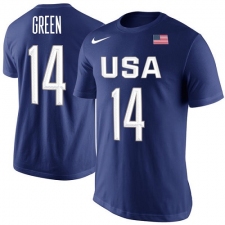 NBA Men's Draymond Green USA Basketball Nike Rio Replica Name & Number T-Shirt - Royal