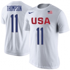 NBA Men's Klay Thompson USA Basketball Nike Rio Replica Name & Number T-Shirt - White