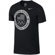 NBA Men's Team USA Nike Dri-Blend Logo Performance T-Shirt - Charcoal