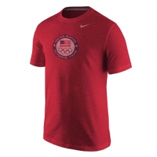 NBA Men's Team USA Nike Dri-Blend Logo Performance T-Shirt - Red