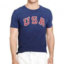 NBA Men's Team USA Polo Ralph Lauren 2016 Olympics T-Shirt - Navy