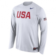 NBA Men's USA Basketball Nike Shooter Long Sleeve T-Shirt - White
