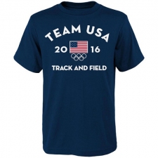 NBA Men's USA Track and Field NGB Very Official National Governing Body T-Shirt - Navy