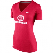NBA Team USA Nike Women's Basketball Performance V-Neck T-Shirt - Red
