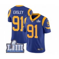 Men's Nike Los Angeles Rams #91 Dominique Easley Royal Blue Alternate Vapor Untouchable Limited Player Super Bowl LIII Bound NFL Jersey