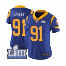 Women's Nike Los Angeles Rams #91 Dominique Easley Royal Blue Alternate Vapor Untouchable Limited Player Super Bowl LIII Bound NFL Jersey