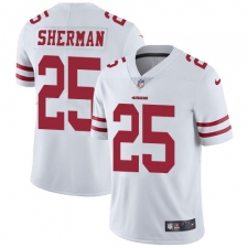 Men's Nike San Francisco 49ers #25 Richard Sherman White Vapor Untouchable Limited Player NFL Jersey