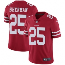Youth Nike San Francisco 49ers #25 Richard Sherman Red Team Color Vapor Untouchable Limited Player NFL Jersey