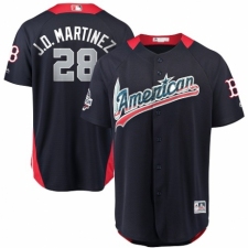 Youth Majestic Boston Red Sox #28 J. D. Martinez Game Navy Blue American League 2018 MLB All-Star MLB Jersey